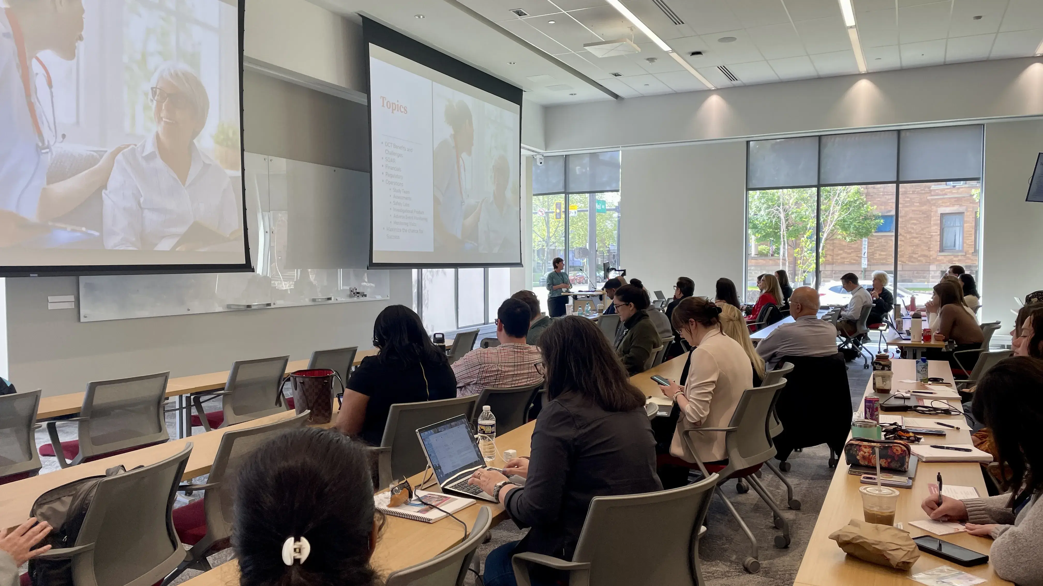 FDA attendees listening to speaker